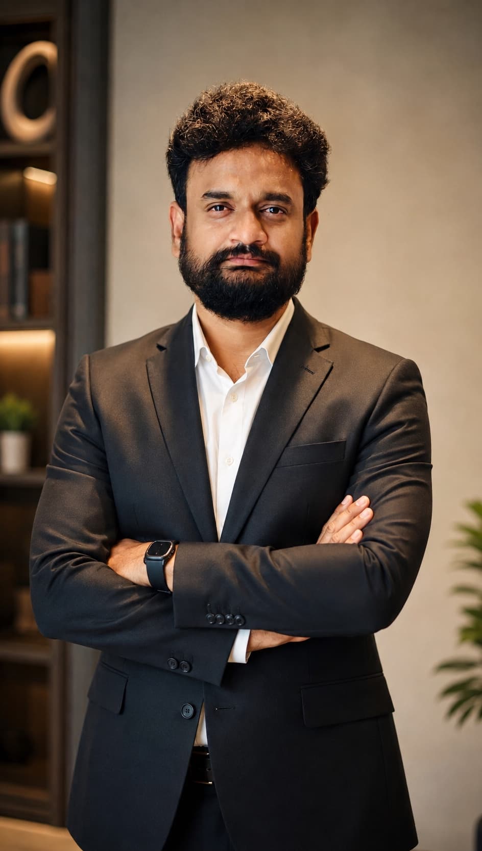 Srikanth Chirra in his office